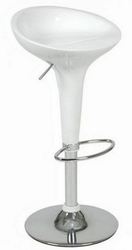 Барный стул Эпл пластиковый белый
