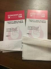 2 билета на Twenty One Pilots 1 фан зона