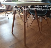 Компактный кухонный стол белый столешница экопластик стол Квадро