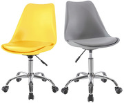 Офисные стулья Стул Астер белый черный серый желтый стул на колесиках