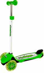 Самокат Ukan Mini Kickboard Зеленый с подсветкой колес