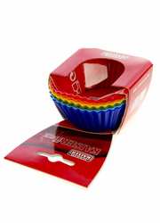 M12-990001, Форма для кекса силиконовая 6 шт. Разноцветный