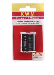 RLA-220144_01, Нить швейная (100/3*200м), , черный