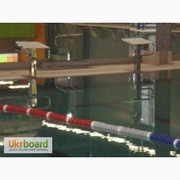 Дорожки разделительные для бассейна,  тумбы стартовые,  спасжилеты,  круг