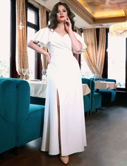 Белое платье для росписи, свадьбы, вечера