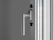 Оконная ручка REHAU KISI с блокиратором (Baby Stop) 