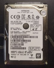 Жесткий диск Hitachi 750GB 2.5 SATA 