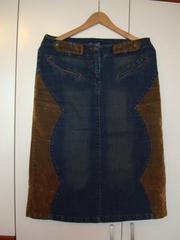 Джинсовая стильная юбка