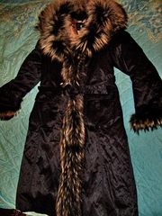 Пальто осень-зима, черного цвета с отстегивающейся подкладкой (48)