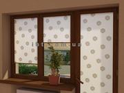 Очень красивые тканевые ролеты,  рольставни,  жалюзи.