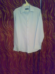 Рубашка мужская новая светло-серая