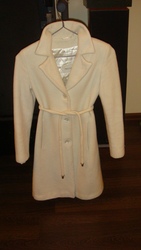 Пальто кашемировое белое