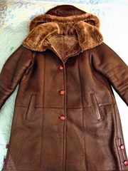 Зимняя дубленка (стриженая овчина), очень теплая (52-54)