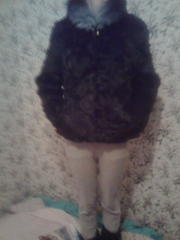 Полушубок чёрный