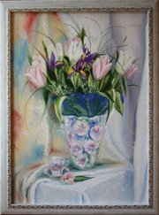 Картины,  фотографии,  бисер,  вышивка мелким крестом