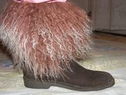 Продаю сапоги жен. Welfare (натуральная замша с мехом ламы) новые р.41